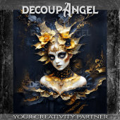 Papier Mousseline Golden Mystique - La Reine des ombres Découpage