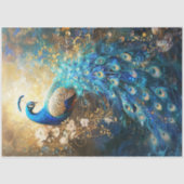 Papier Mousseline Golden Peacock (Recto)