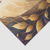 Papier Mousseline Golden peacock in a golden forest v3 (Détail)