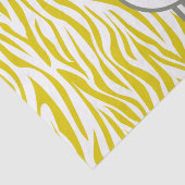 Papier Mousseline Golden Poppy Safari Zebra avec monogramme (Détail)