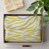 Papier Mousseline Golden Poppy Safari Zebra avec monogramme (Cadeau)