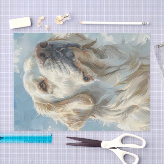 Papier Mousseline Golden Retriever3 (Artisanat)