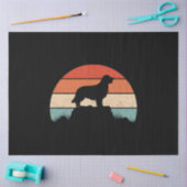 Papier Mousseline Golden Retriever Amoureux des chiens Retro Sunset (Artisanat)