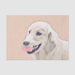 Papier Mousseline Golden Retriever avec Tennis Ball Peinture Chien A
