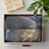 Papier Mousseline Golden Retriever in Sleigh 3 découpage papier (Cadeau)