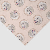 Papier Mousseline Golden Retriever Painting mignon Original Chien Ar (Détail)