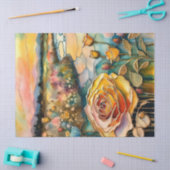 Papier Mousseline Golden Rose River Valley Sunrise II (Artisanat)