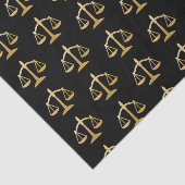 Papier Mousseline Golden Scales of Justice Law Theme (Détail)