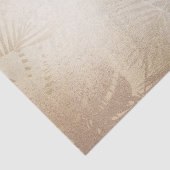 Papier Mousseline Golden Shine Botanique Tropical Palm Tree Feuilles (Détail)