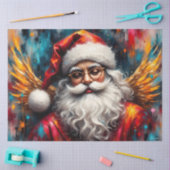 Papier Mousseline Golden Winging Saint Nick Vintage Noël (Artisanat)