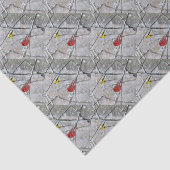 Papier Mousseline Goldfinch Et Cardinal (Détail)