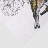 Papier Mousseline Goldfinch et rose (Détail)