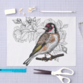 Papier Mousseline Goldfinch et rose (Artisanat)