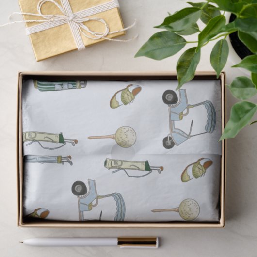 Papier Mousseline Golf (Cadeau)
