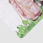 Papier Mousseline Golf Anniversaire avec voiturette (Détail)