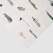 Papier Mousseline Golf Aquarelle bleu et vert (Détail)