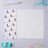 Papier Mousseline Golf boule tee rose blanc plonge classique golfeur (Artisanat)