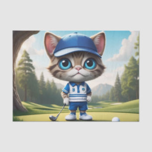 Papier Mousseline Golf Cat
