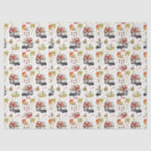 Papier Mousseline Golf “Let’s Par-Tee” Christmas Party Pattern (Recto)