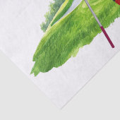 Papier Mousseline Golf Santa Claus Joyeux Noël sur Green (Détail)