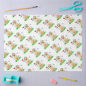 Papier Mousseline Golf Yellow Labrador Retriever (yaourt 3) Chien - (Artisanat)