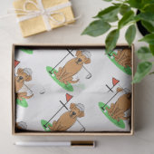 Papier Mousseline Golf Yellow Labrador Retriever (yaourt 5) Chien - (Cadeau)