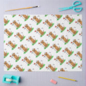 Papier Mousseline Golf Yellow Labrador Retriever (yaourt 5) Chien - (Artisanat)