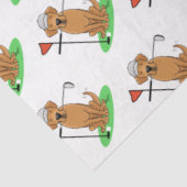 Papier Mousseline Golf Yellow Labrador Retriever (yaourt 5) Chien - (Détail)