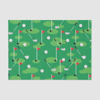 Papier Mousseline Golfeurs verts