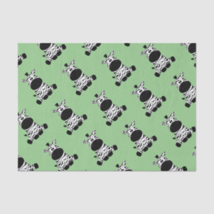 Papier Mousseline Goofy Zebra Green