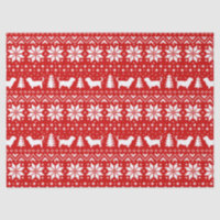 Gorge du rouge de motif de Noël de terriers