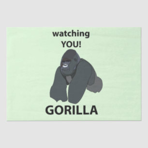 Papier Mousseline Gorilla Vous Regarder Drôle Gorilla