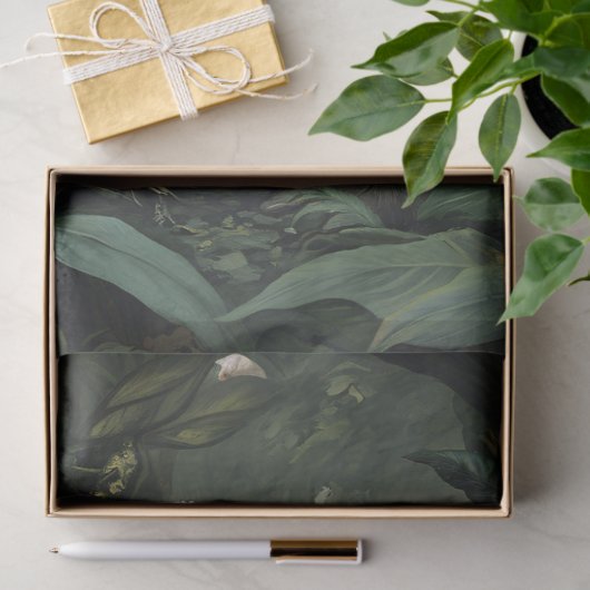 Papier Mousseline Gorille dans une vibrante décomposition forestière (Cadeau)