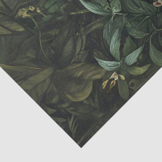 Papier Mousseline Gorille dans une vibrante décomposition forestière (Détail)