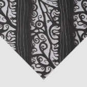 Papier Mousseline Goth Christmas Tissue Paper - noir et blanc (Détail)