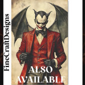 Papier Mousseline Goth Devil Vampire Sinister Makeup BB3 Decoupage