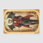 Papier Mousseline Goth Devil Vampire Sinister Makeup BB3 Decoupage (Recto)