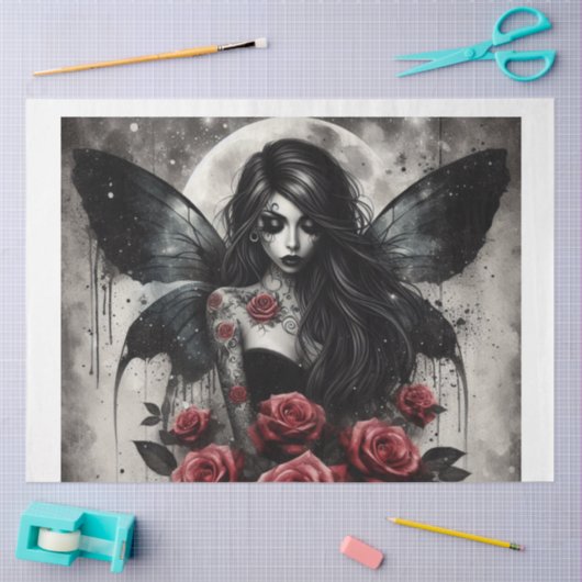 Papier Mousseline Goth Fairy (Artisanat)