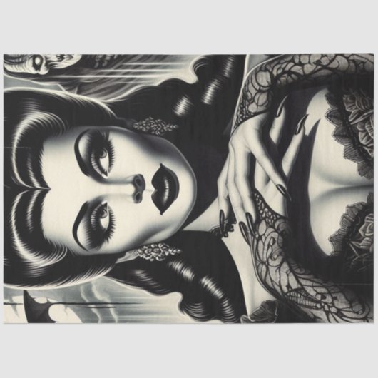 Papier Mousseline Goth Vampire (Recto)