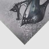 Papier Mousseline Goth Vogue Grunge | Turquoise Splash Stiletto haut (Détail)