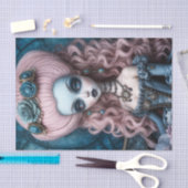 Papier Mousseline Goth Whimsical Déplaisant Marie Antionette Decoupa (Artisanat)