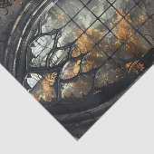 Papier Mousseline Gothic Arched Window by lamplight Decoupage (Détail)