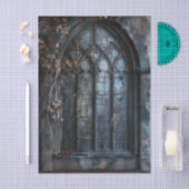 Papier Mousseline Gothic Arched Window trailing ivy Decoupage (Artisanat)