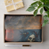 Papier Mousseline Gothic Christmas Bride | Dark Holiday Skeleton Art (Cadeau)