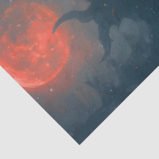 Papier Mousseline Gothic Christmas Bride | Dark Holiday Skeleton Art (Détail)