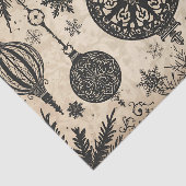 Papier Mousseline Gothic Christmas Tissue Paper Decoupage  (Détail)