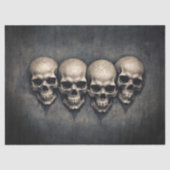 Papier Mousseline Gothic Skulls Collection Decoupage (Recto)