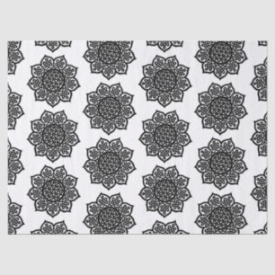 Papier Mousseline GOTHIC SOLEIL Noir Blanc Celtique noeuds