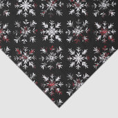 Papier Mousseline Gothic Spooky Christmas snowflakes (Détail)