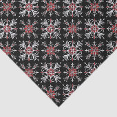 Papier Mousseline Gothic Spooky Christmas snowflakes (Détail)